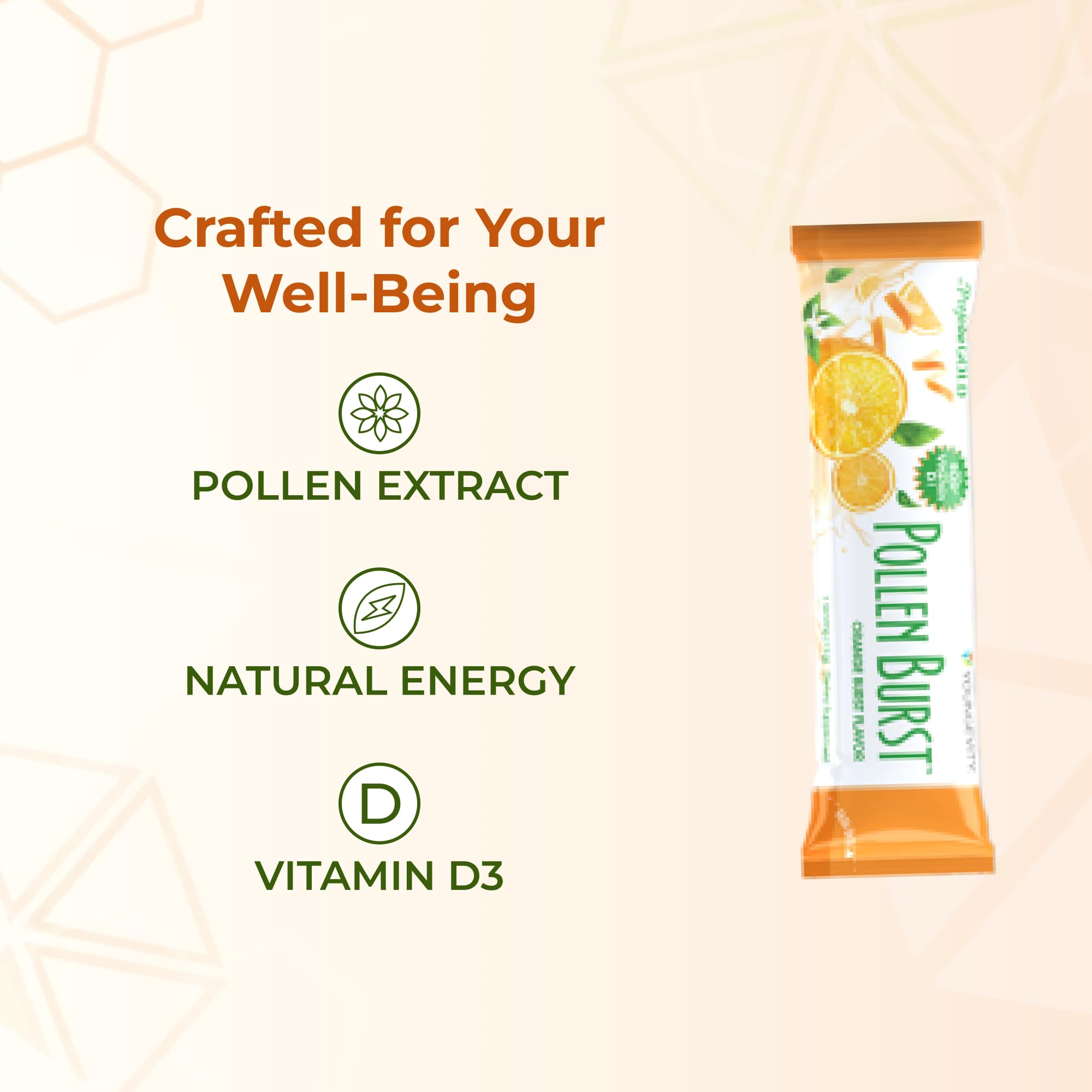 On-the-go energy packets enable quick nourishment anywhere.