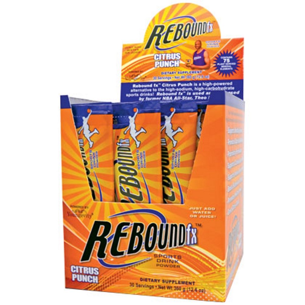 Youngevity Rebound FX Citrus Punch pour for sustained energy during workouts