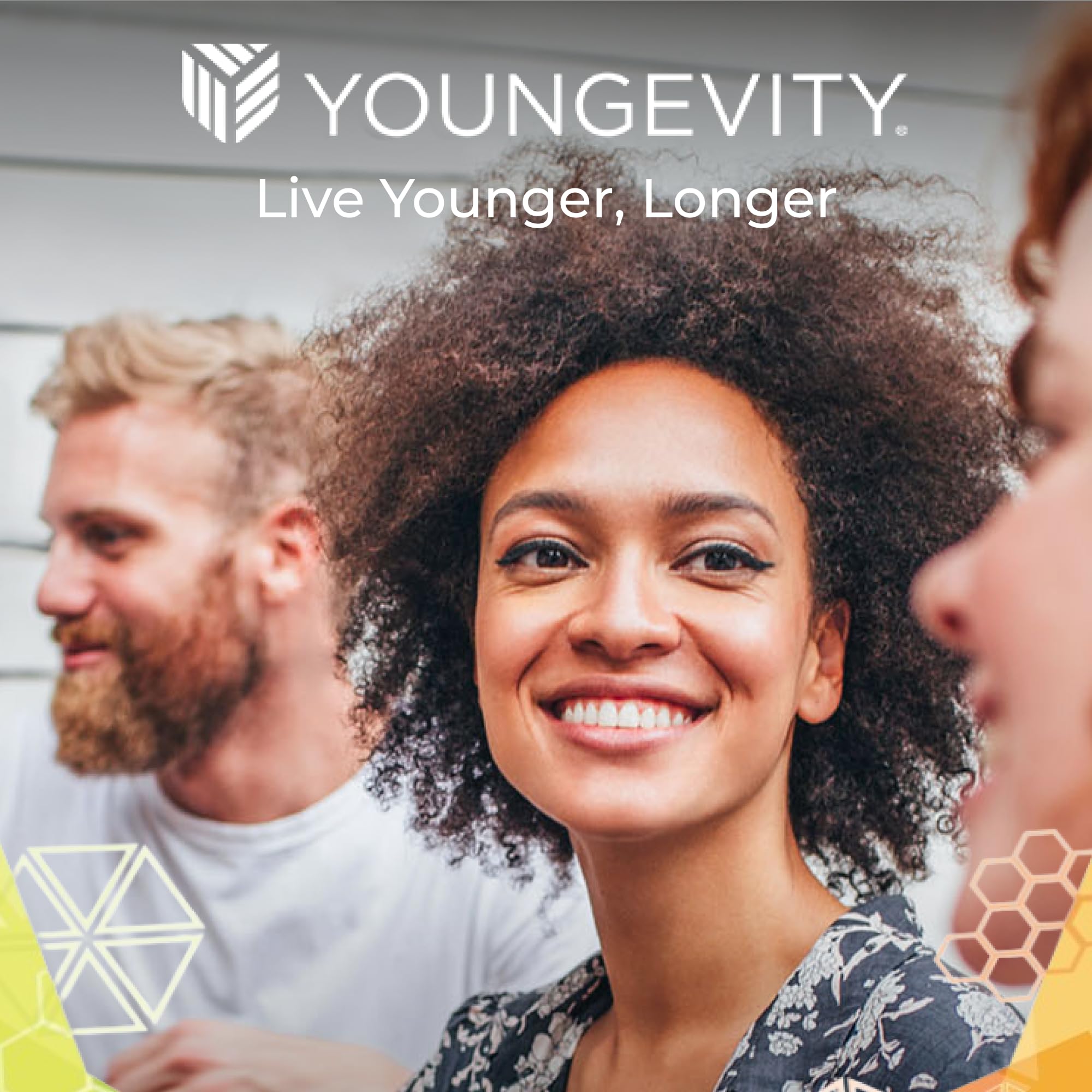 Youngevity Renu iQ morning routine imagery suggests natural energy and focus.