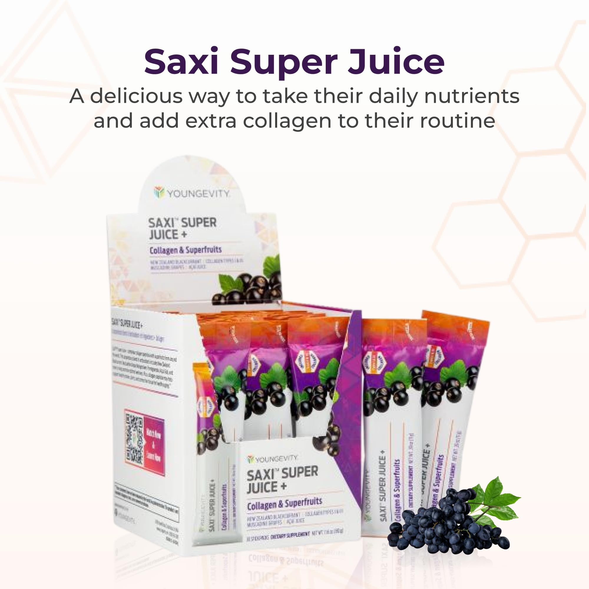Youngevity SaXi stick pack ready for on-the-go hydration and antioxidants