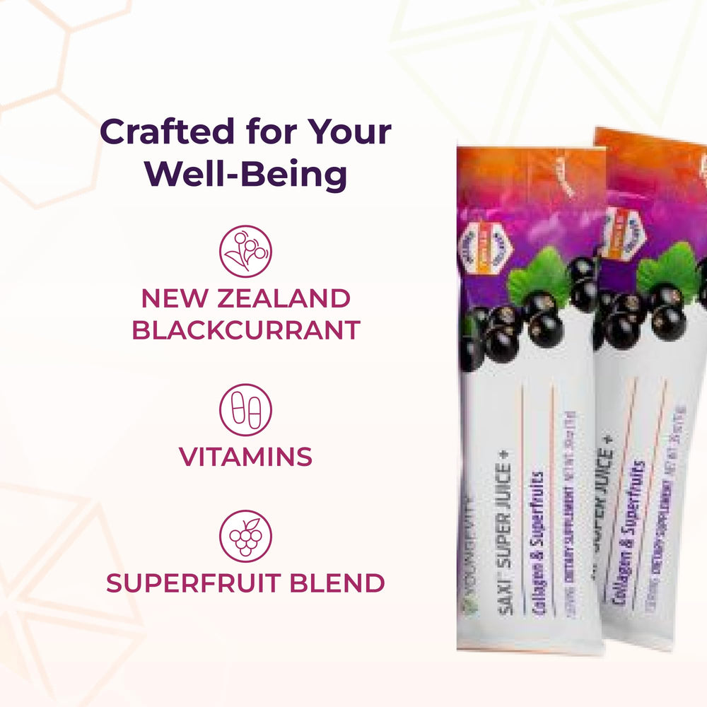 Youngevity SaXi ingredients scene highlights collagen and vitamins