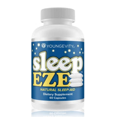 Youngevity Sleep Eze bottle with capsules supports natural relaxation for restful nights