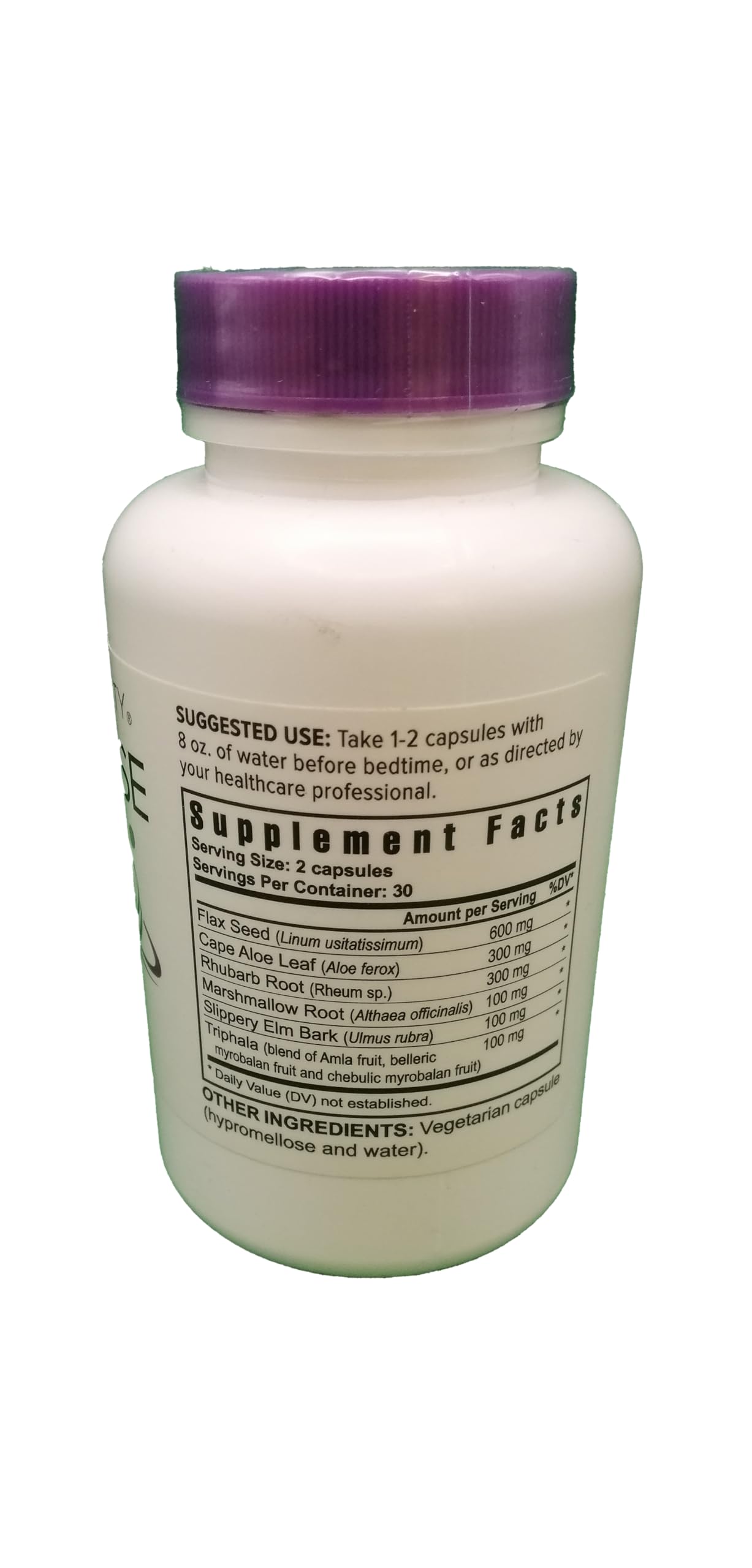 Capsules closeup showing natural herbal blend for gentle support