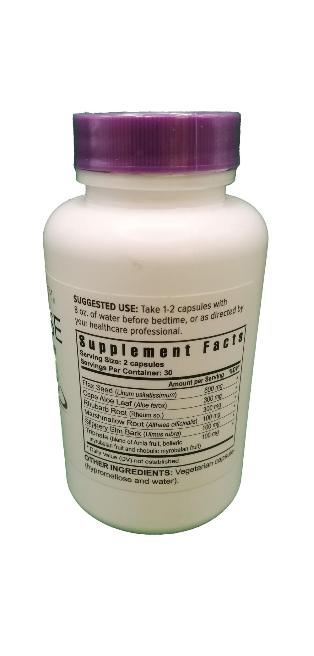 Capsules closeup showing natural herbal blend for gentle support