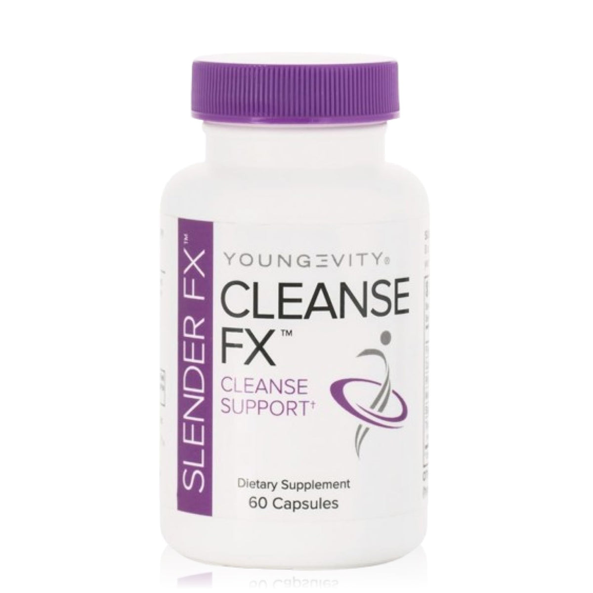 Youngevity Slender Fx bottle front shows premium packaging for a gentle cleanse experience.
