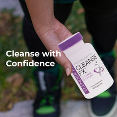 Youngevity Slender Fx dispensing spoon alongside capsules demonstrates simple daily use.