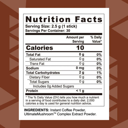 Packaging back shows vegan and allergen-free notes for Youngevity Ganoderma coffee sticks
