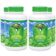 Youngevity Ultimate CAL bottle front view showing packaging and calcium co-factors for bone support.