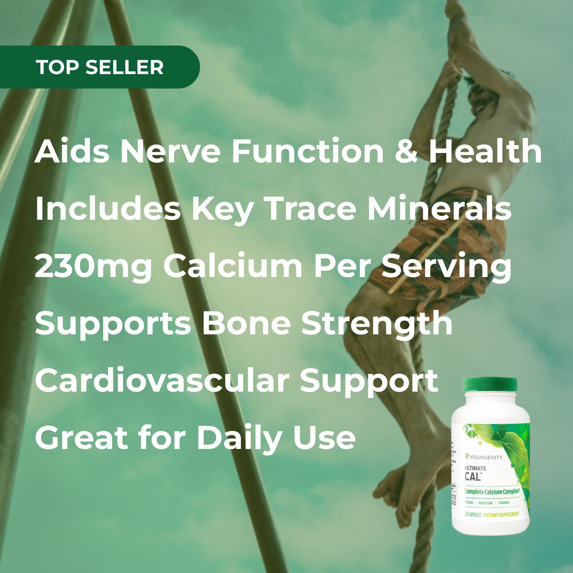 Youngevity Ultimate CAL cofactors closeup featuring magnesium and zinc