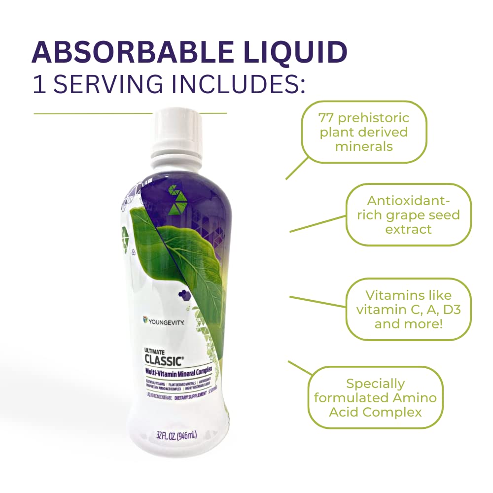 Youngevity Ultimate Classic bottle packaging front for on-shelf visibility
