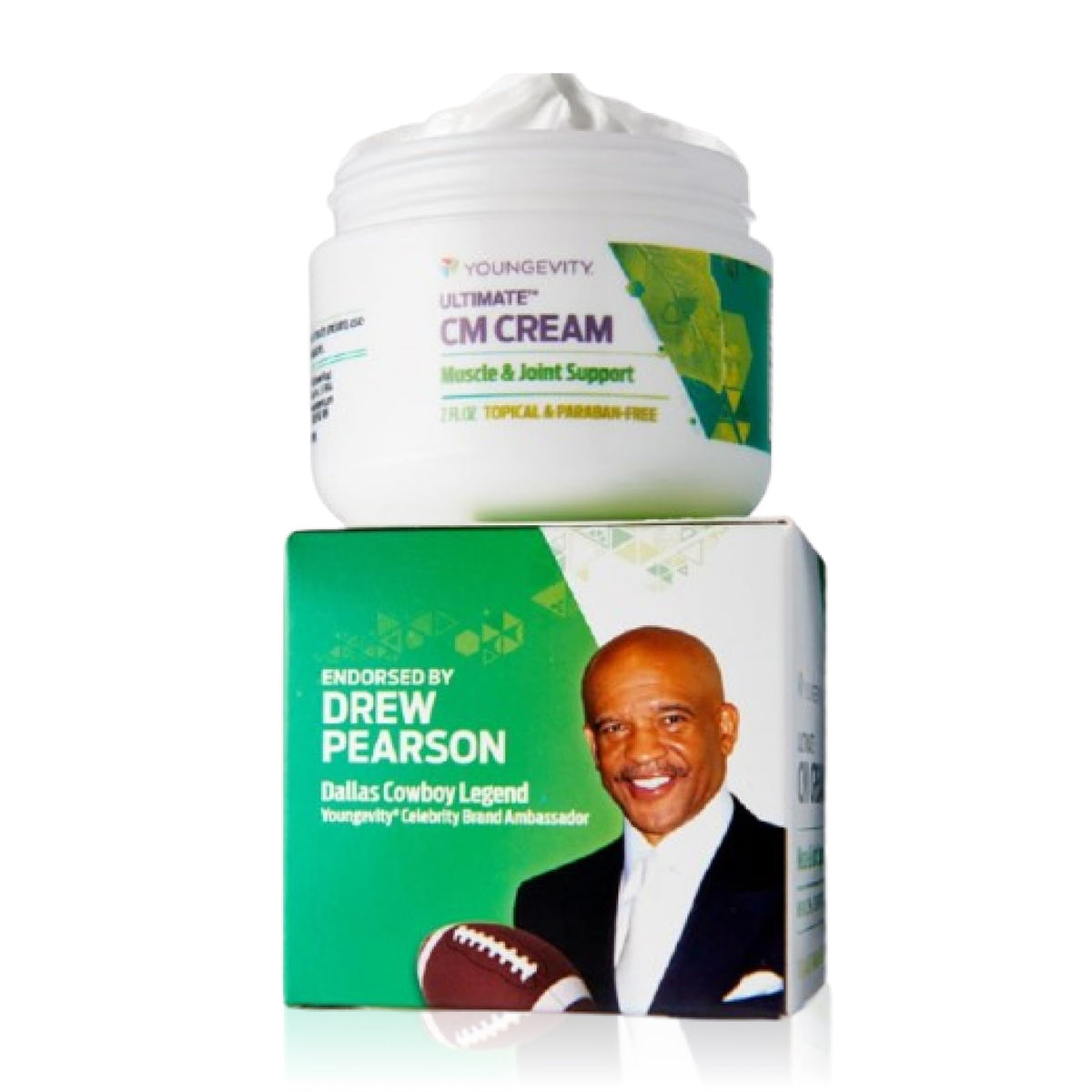 Youngevity Ultimate CM Cream back application for targeted comfort and daily support.