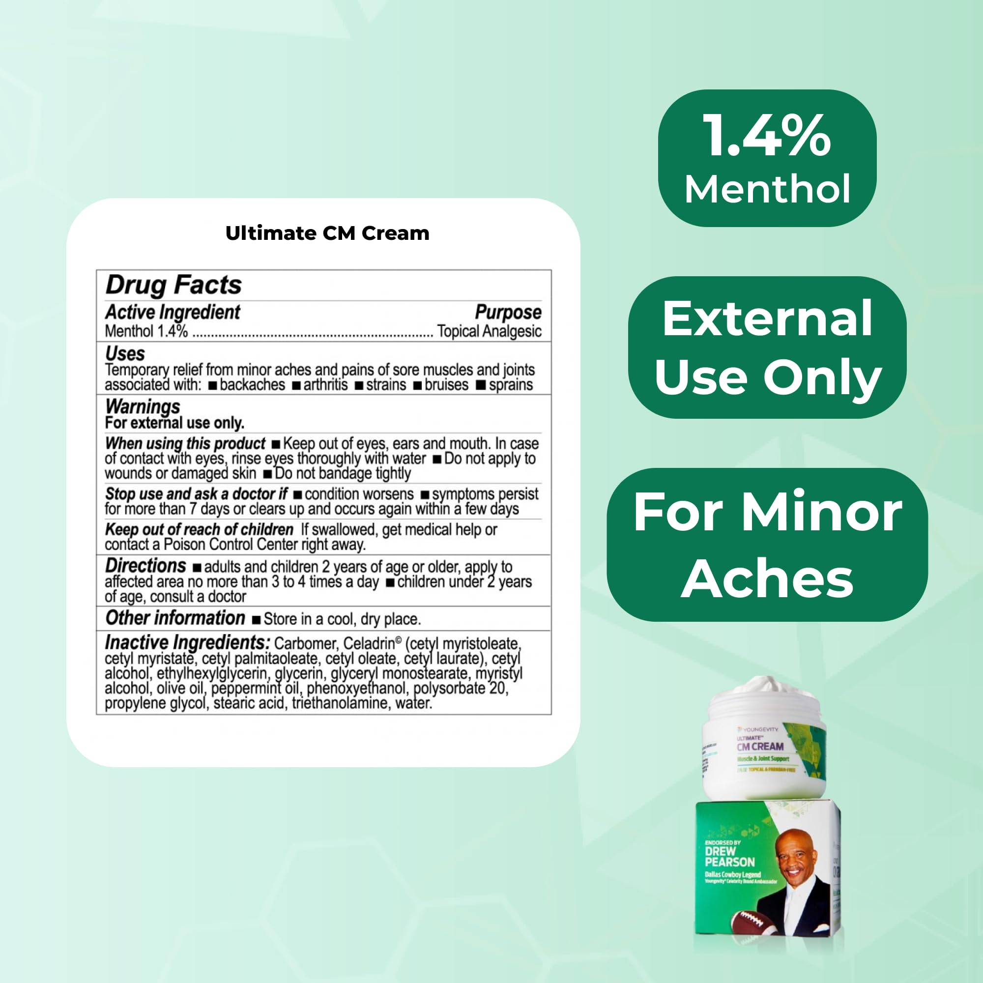 Youngevity Ultimate CM Cream hand use delivers soothing everyday comfort.