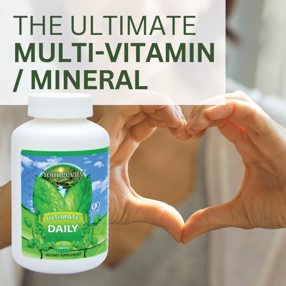 Capsules arranged to illustrate portable Youngevity Ultimate Daily nutrition.