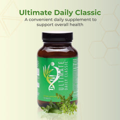 Youngevity Ultimate Daily Classic bottle label close-up showing ingredients for balanced nutrition