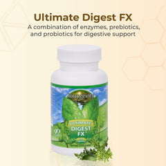 Close-up of Youngevity Ultimate Digest FX capsules for gentle digestion