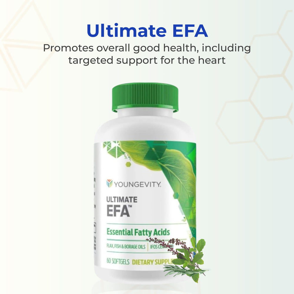 Youngevity Ultimate EFA label showing ingredients and directions for use