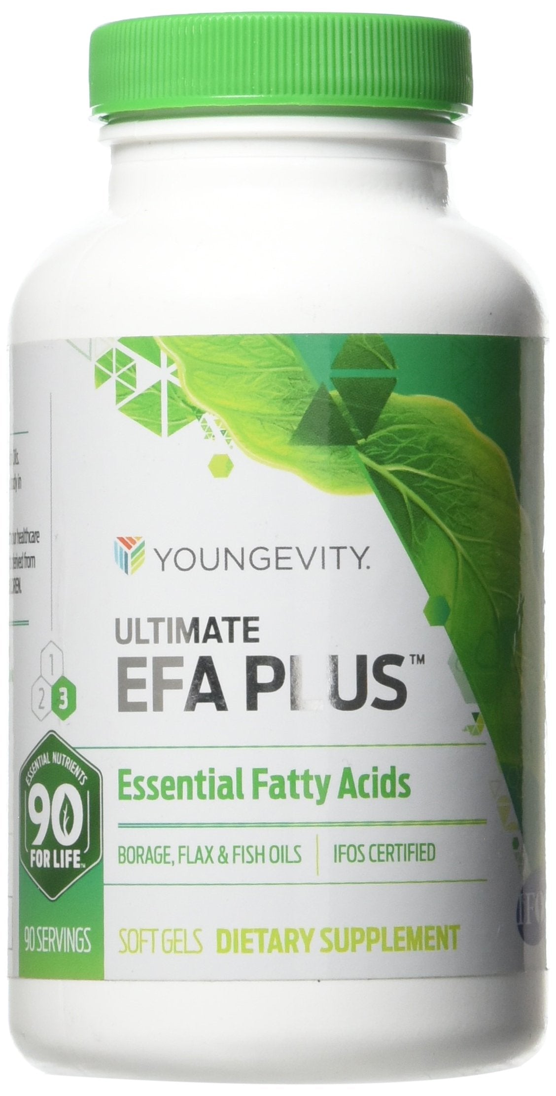 Youngevity Ultimate EFA Plus capsules being poured for convenient daily supplementation