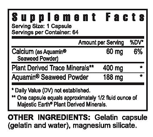Youngevity Ultimate Mineral Caps label close-up for trace minerals and daily mineral support.