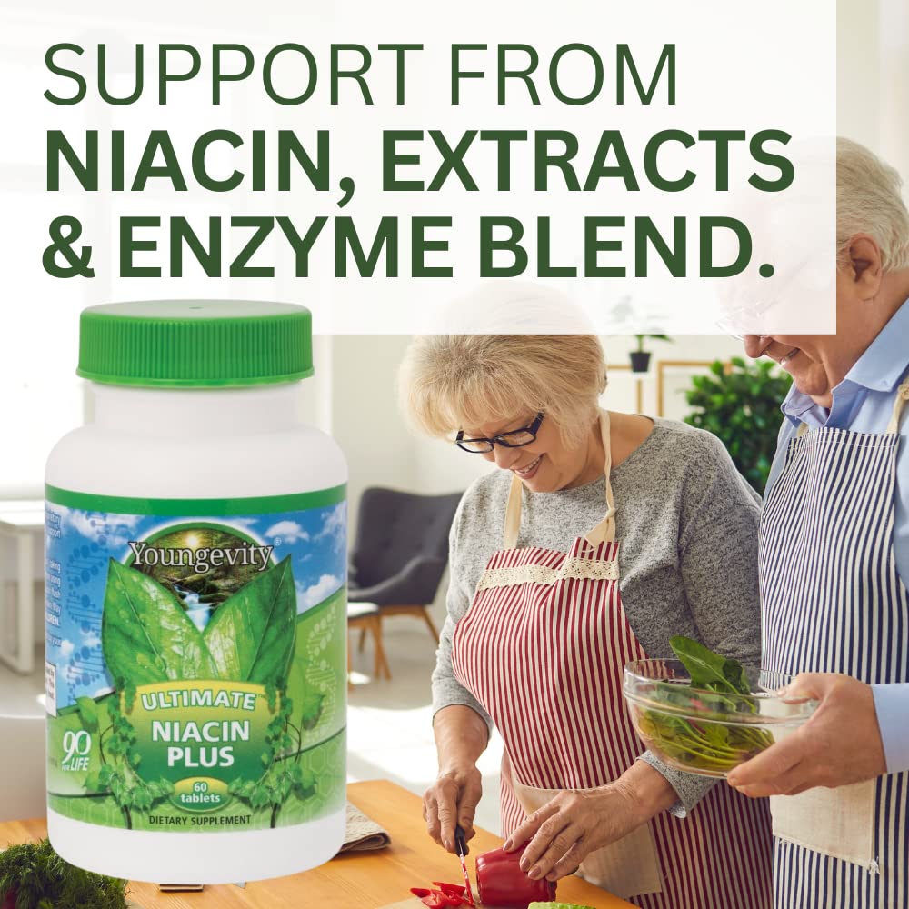 Nattokinase component visible in Youngevity Niacin Plus formula.