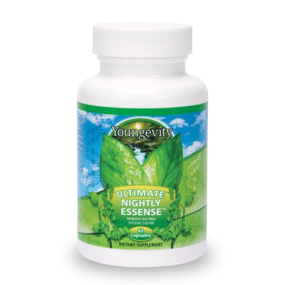 Youngevity Ultimate Nightly Essense bottle pour for a simple nightly probiotic routine