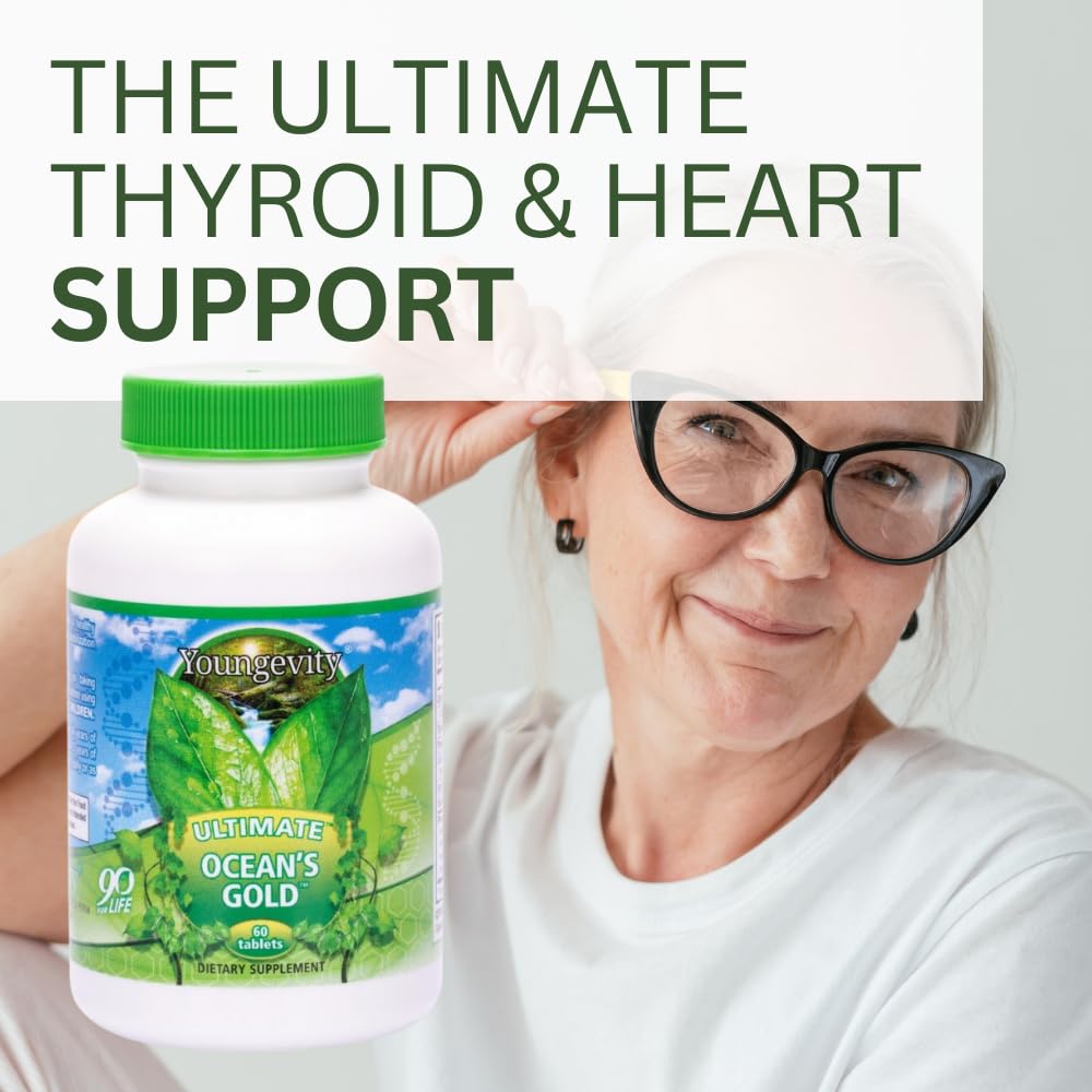 Seaweed and spirulina visible, emphasizing iodine and calcium components for thyroid and bone support.