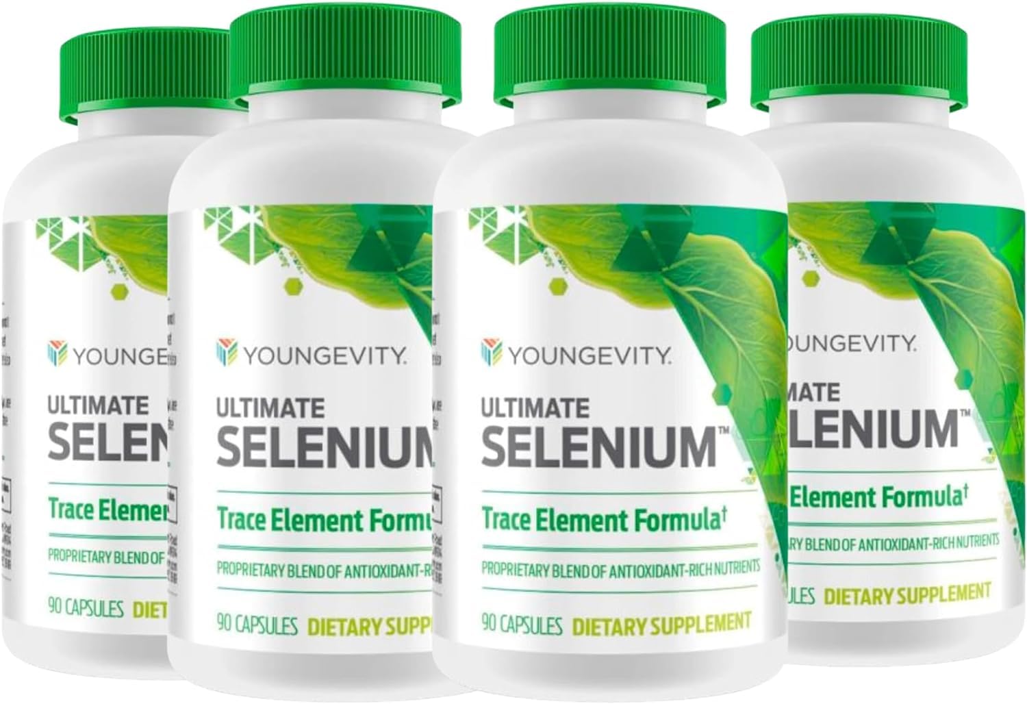 Youngevity Ultimate Selenium four-bottle display for ongoing wellness