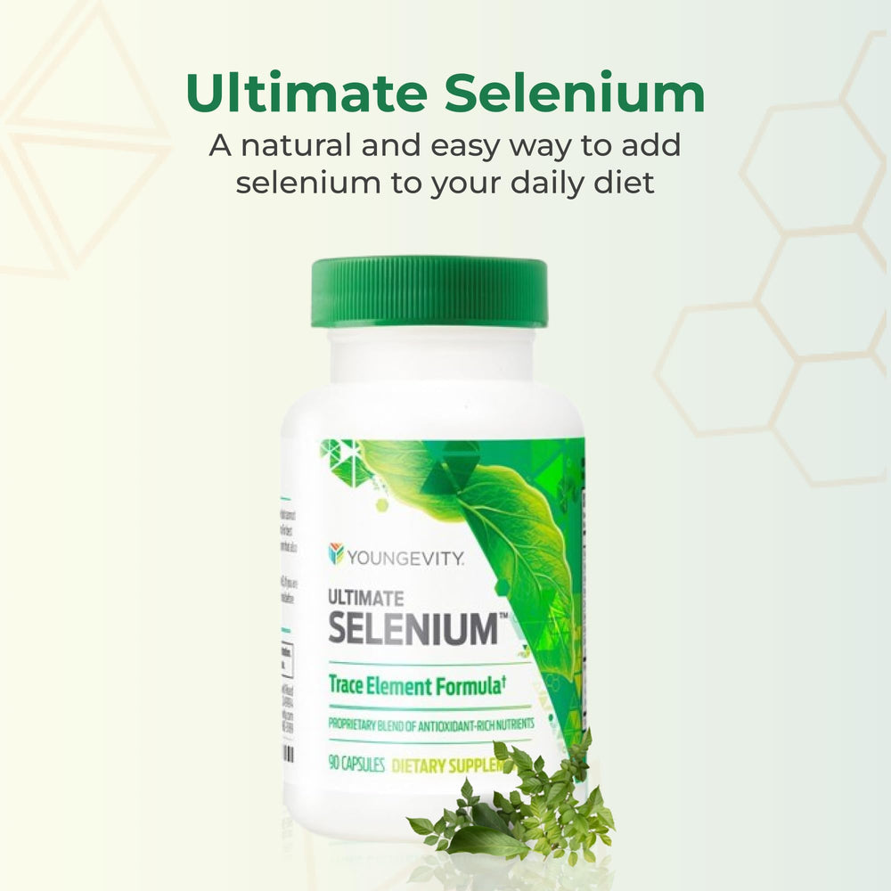 Youngevity Ultimate Selenium Cofactors capsules show easy-to-swallow antioxidant defense.