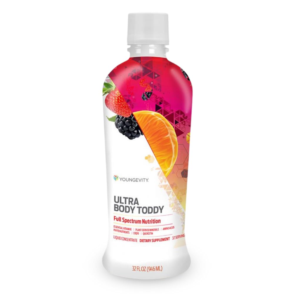 Youngevity Ultra Body Toddy bottle front with all-in-one nutrition label.