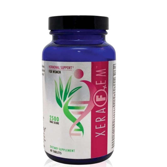 Youngevity XeraFem bottle front showing packaging for daily hormonal support