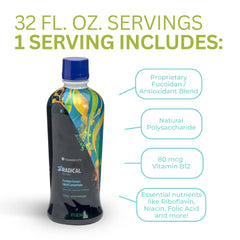 Liquid being poured from ZRadical into a glass for daily use