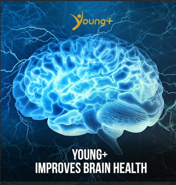 Young Plus brain focus emphasis with glutamic acid for clarity.