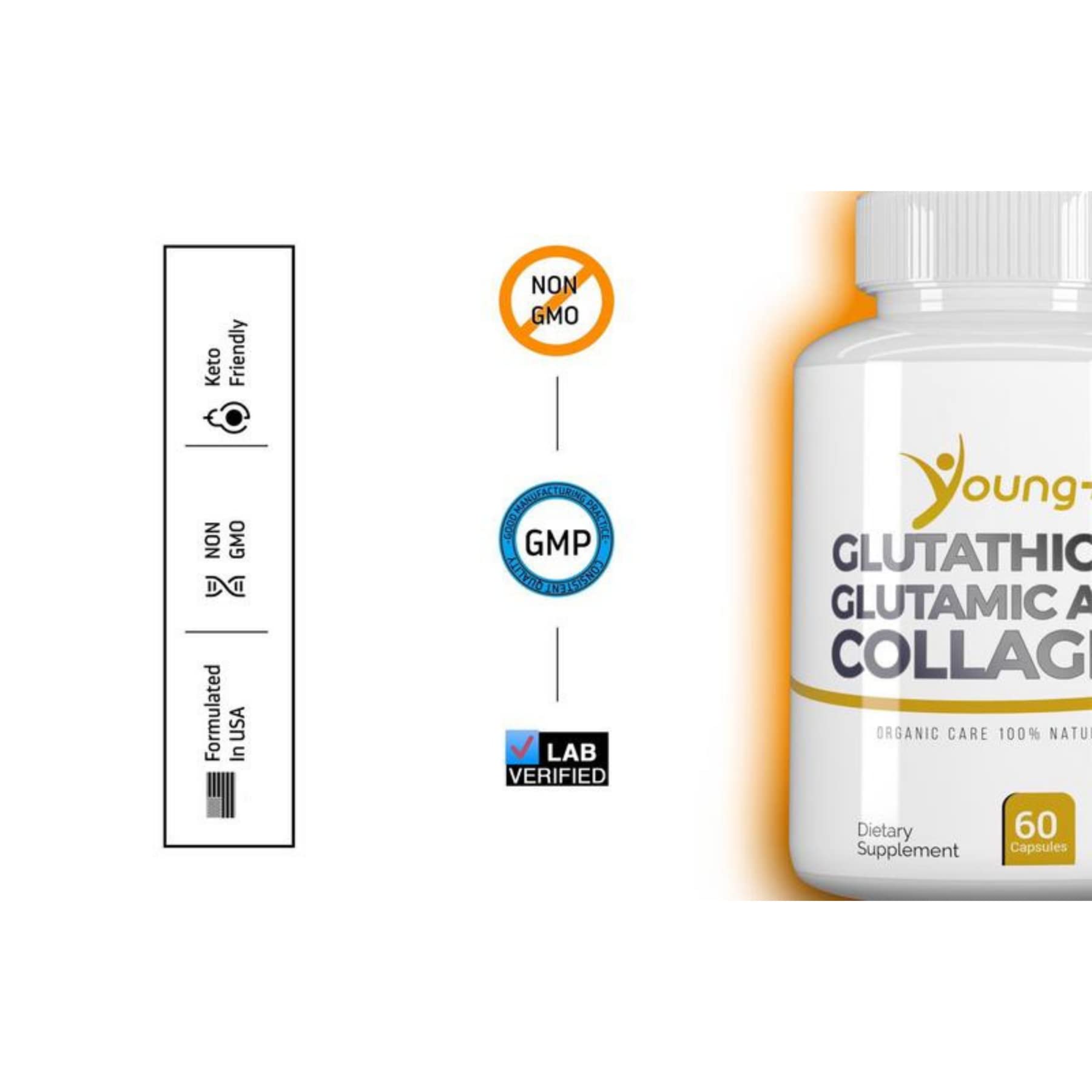 Young Plus GMP-certified seal indicating quality and safety.