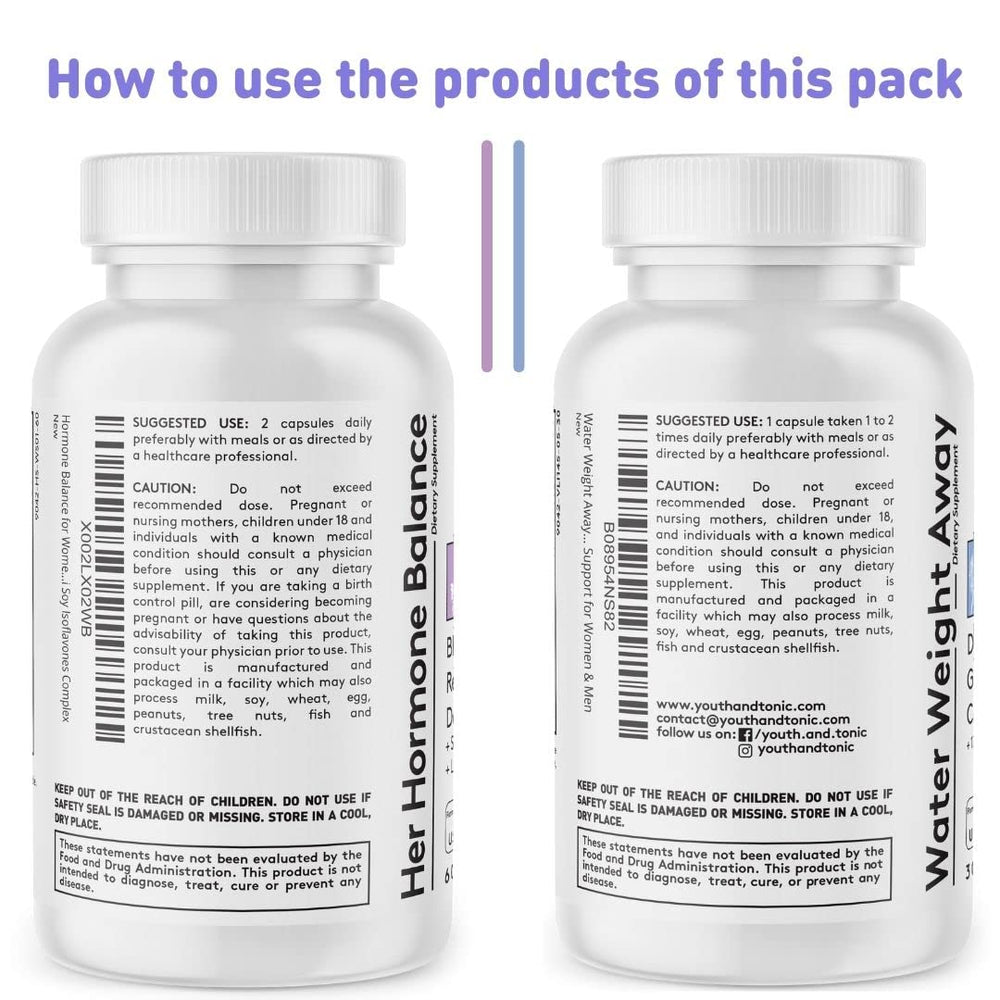 Youth & Tonic Water Weight Away dosing cap close-up.
