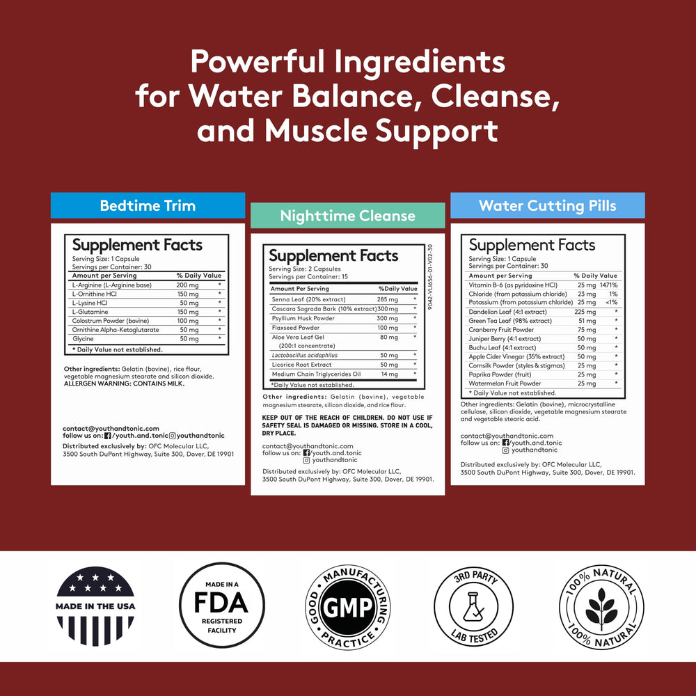 Youth & Tonic metabolism support pills for energy and balance