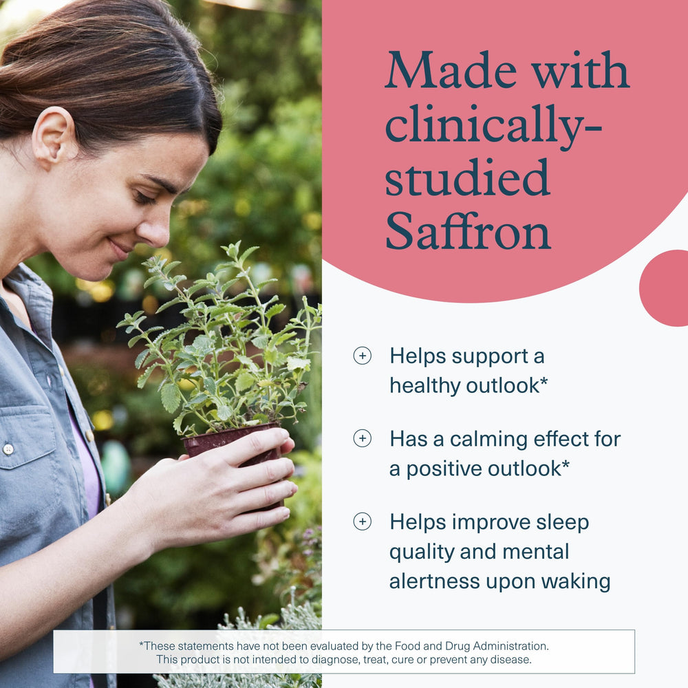 Youtheory Saffron ingredients list features rhodiola rosea and ashwagandha