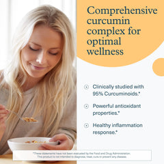 Graphic highlights 95% curcuminoids in Youtheory turmeric extract.