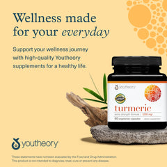 Hands holding Youtheory turmeric capsules for daily dosing.