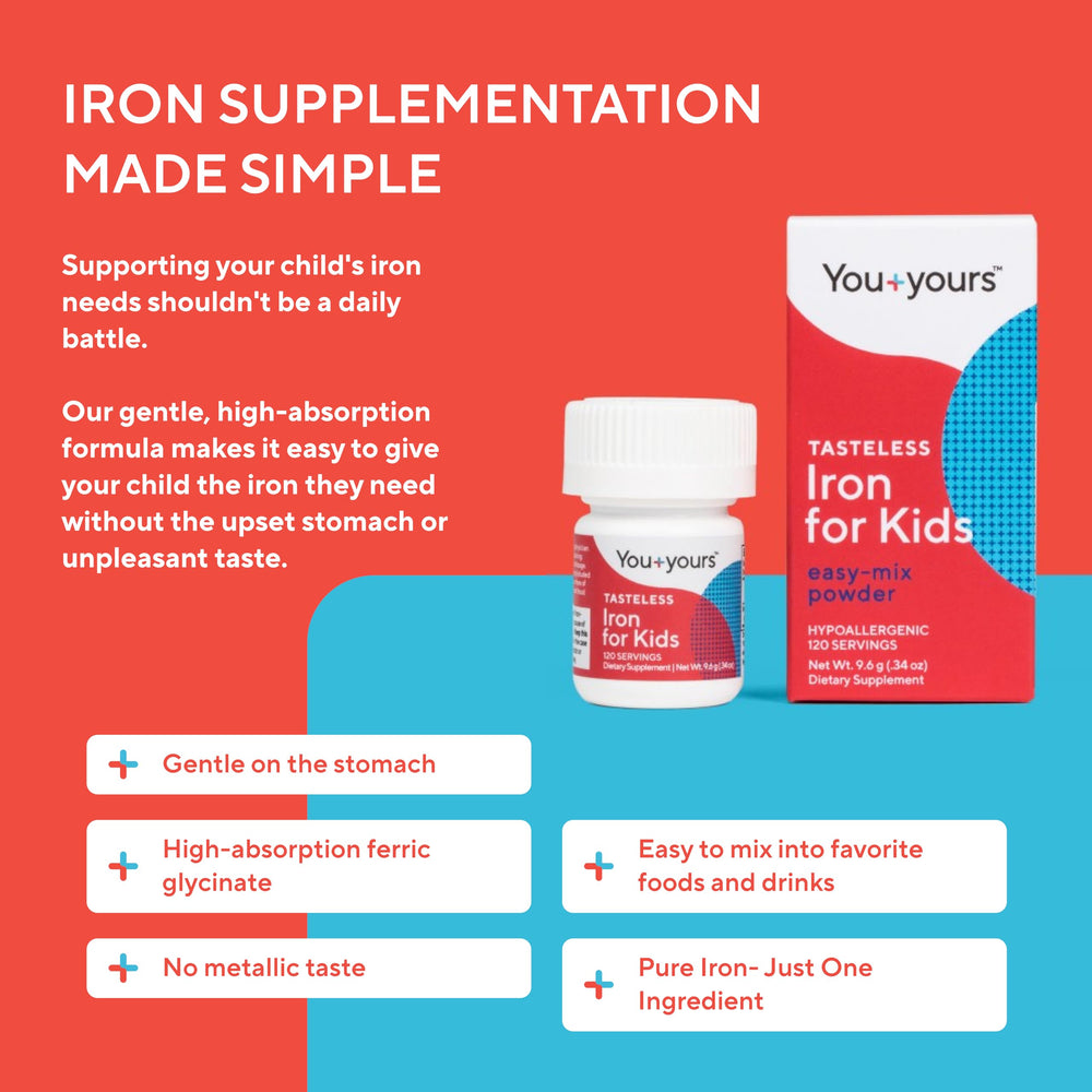 youyours pure iron supplement vegan non-gmo suitable for allergy-friendly households