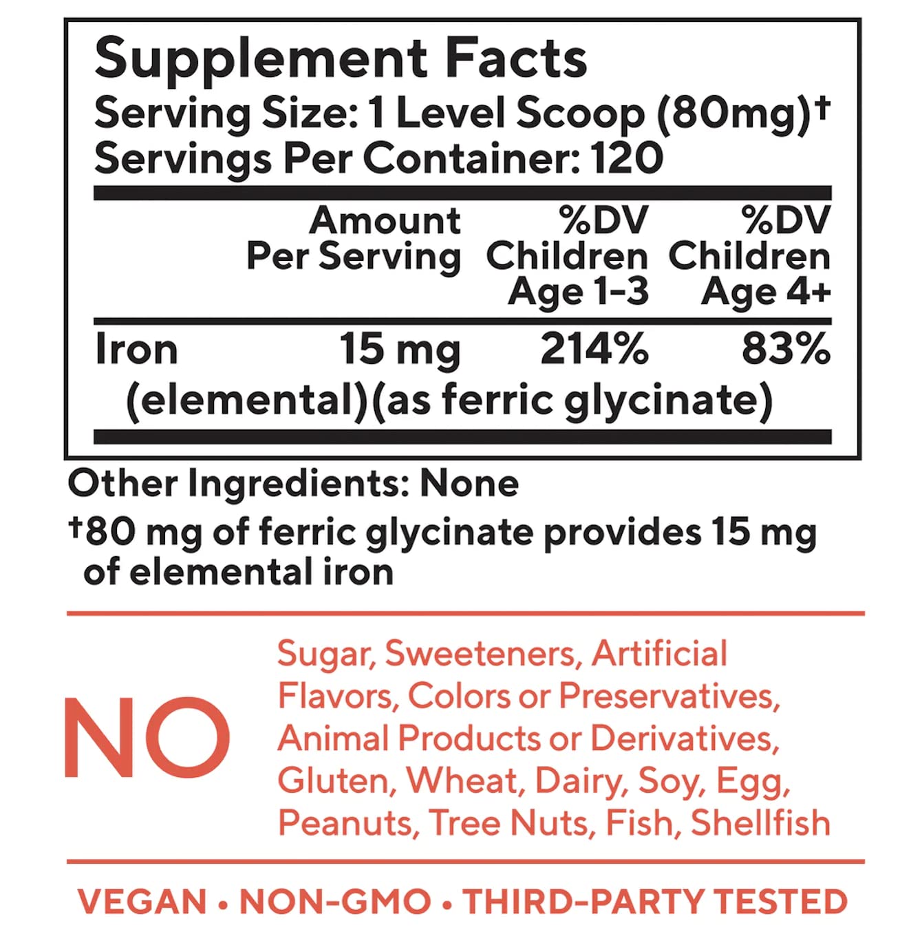 youyours tasteless iron kids food mix blends into soft foods without altering flavor