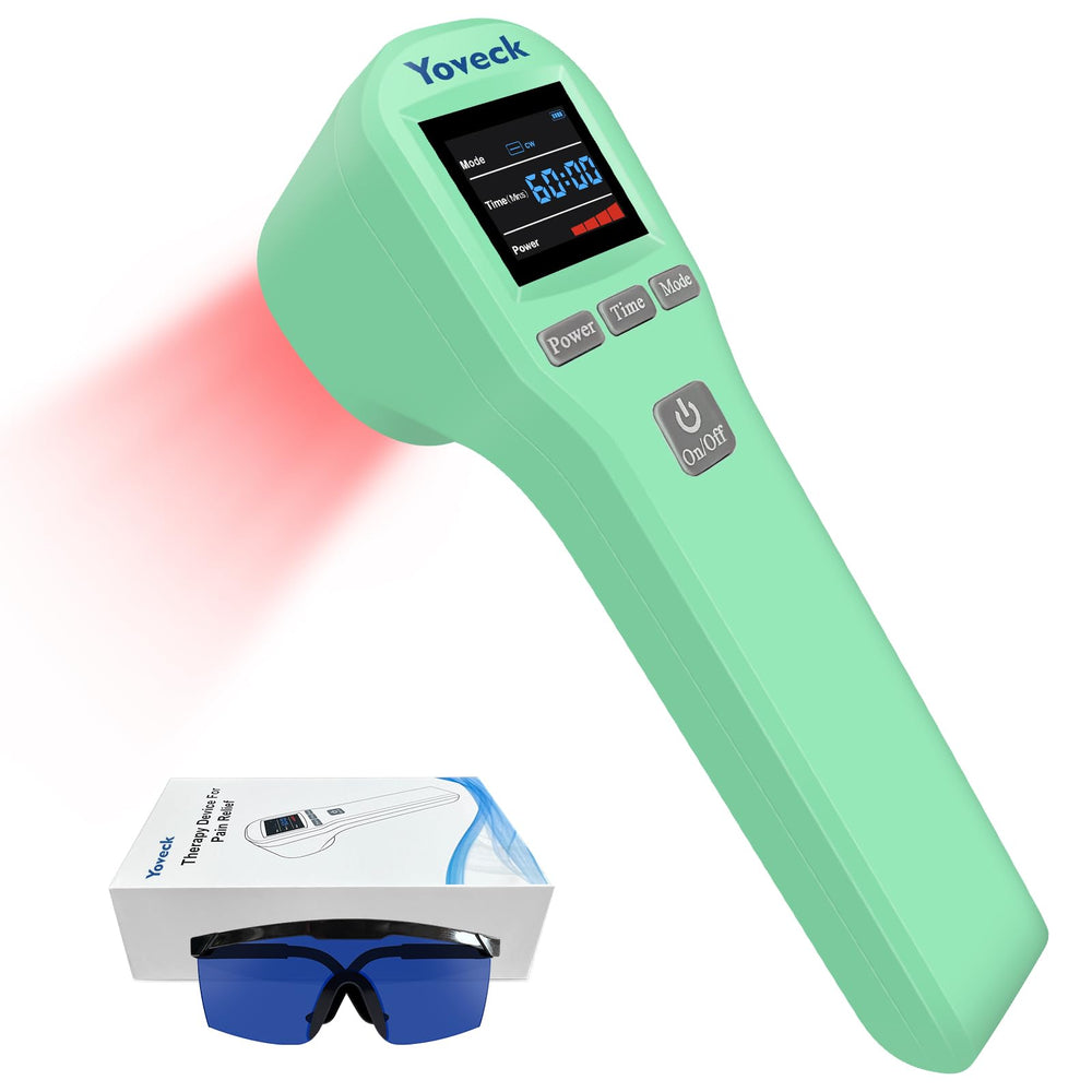 Yoveck red light therapy device front view for targeted relief