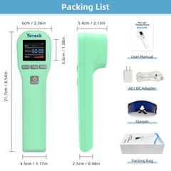 Yoveck device pack with glasses and charging adapter