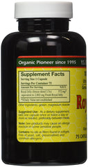 YS Eco Bee Farms royal jelly bottle front, suggesting high-potency daily use.