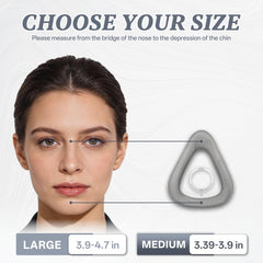 YSSKTC AirTouch F20 cushion with soft contouring for comfortable all-night wear.