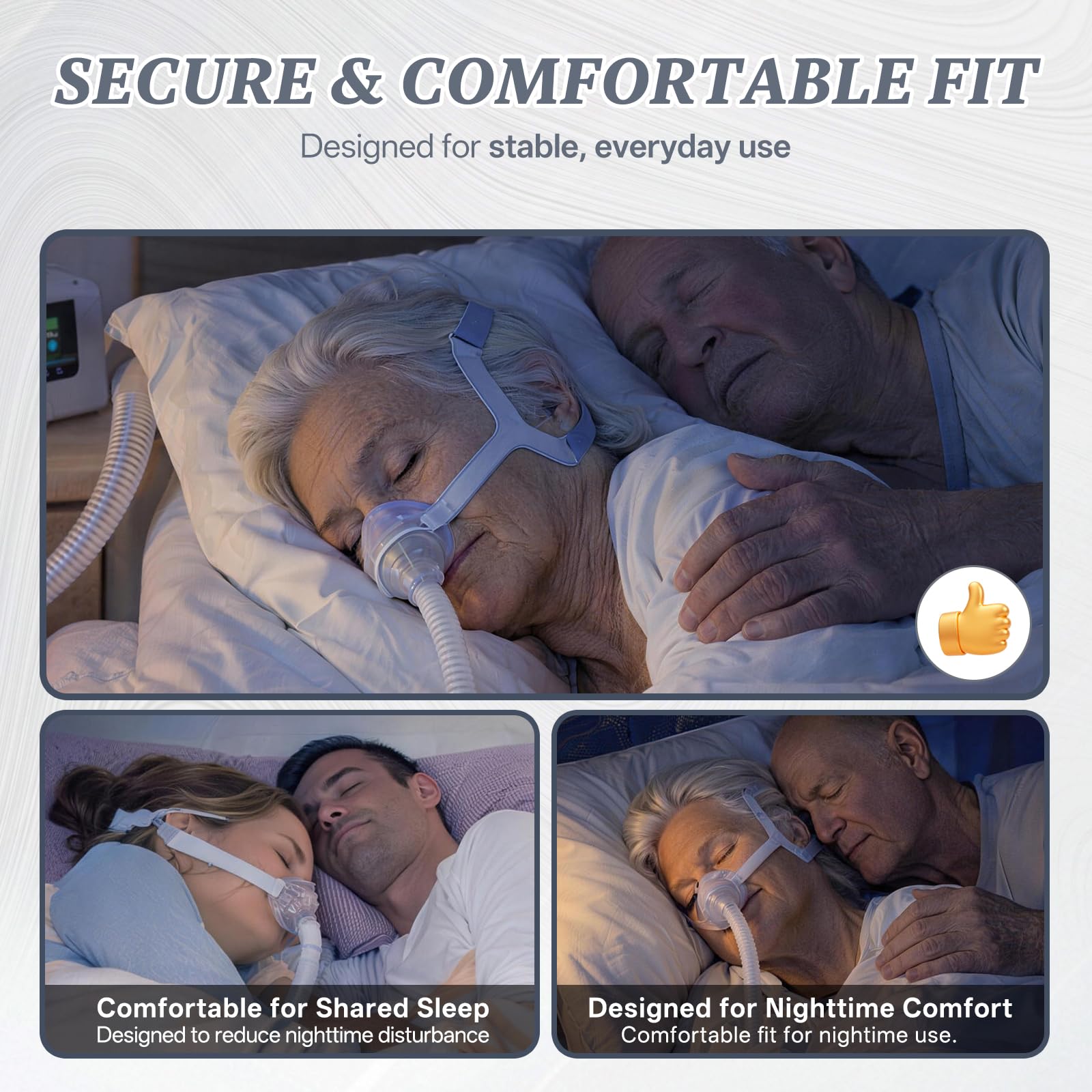 YSSKTC comfortable seal nasal cushion for CPAP users