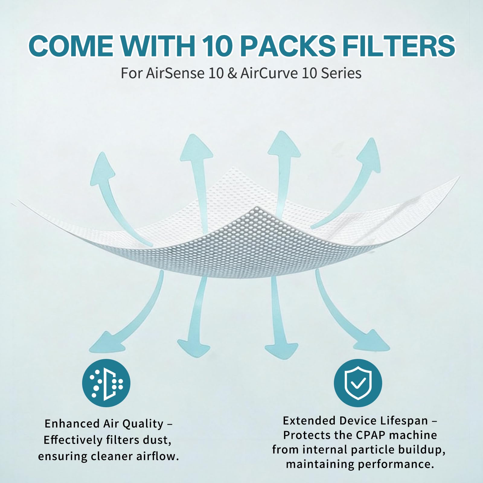 Cost-effective bundle with water chamber and 10 filters saves time and money.
