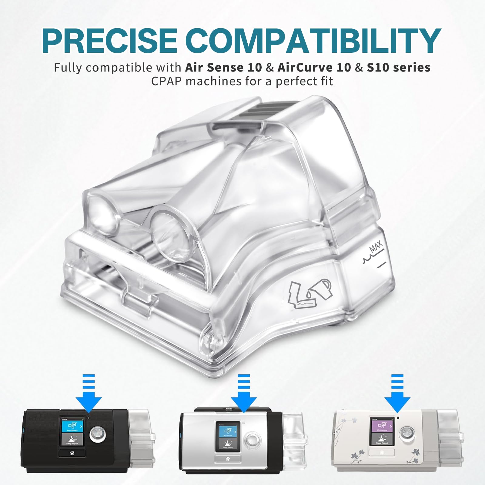 YSSKTC water tank replacement for AirSense 10 and AirCurve 10 to help maintain steady humidity.