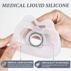 YSSKTC soft silicone cushion provides skin-friendly comfort for nightly wear.