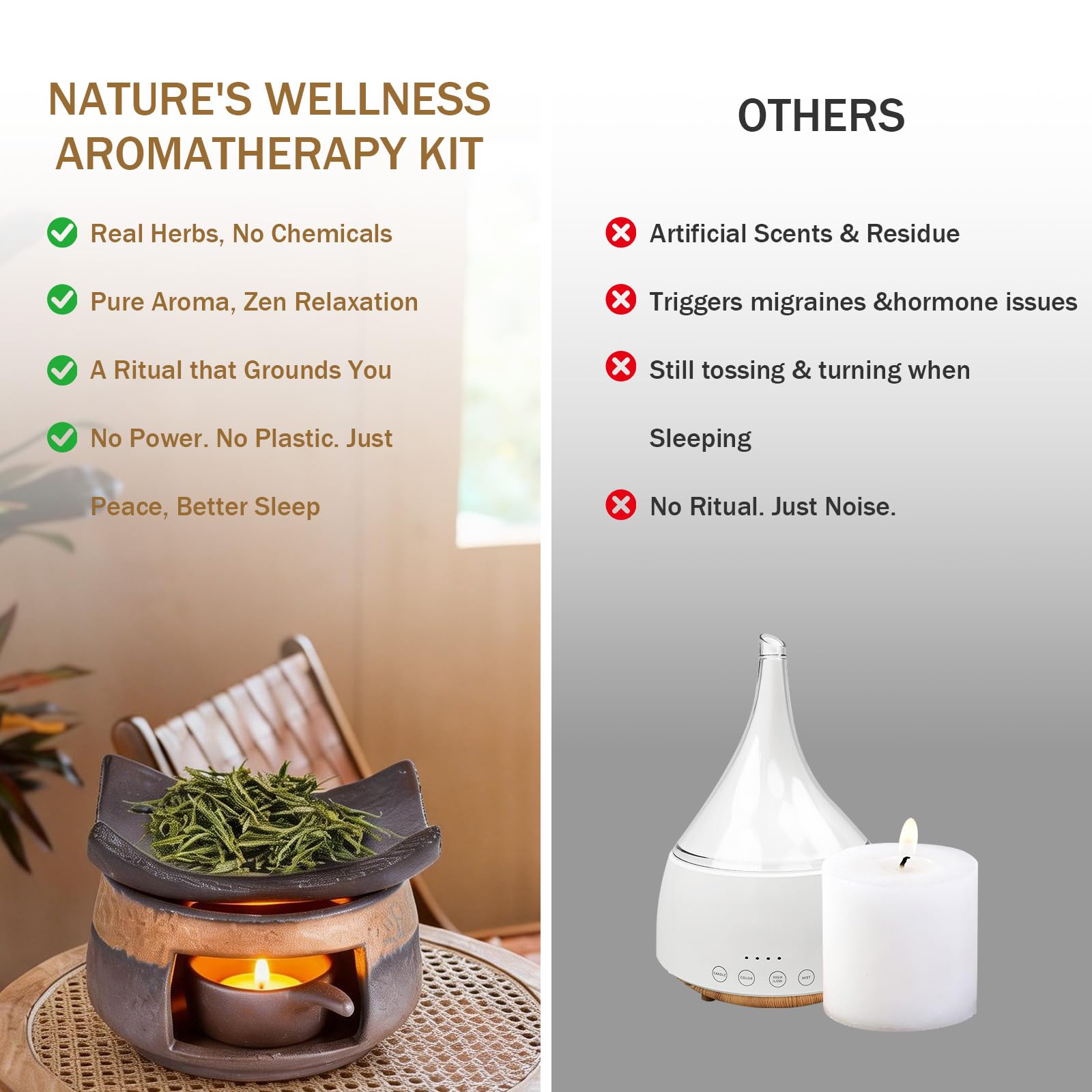 YSZYPETHE Zen-inspired room decor piece enhances shelves or nightstands