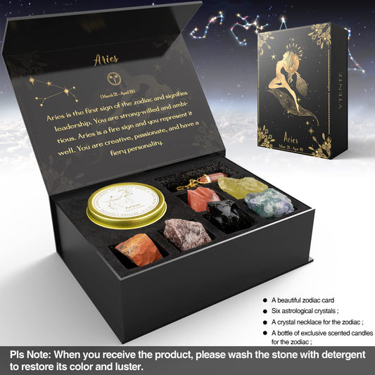 YTENTE crystal healing stones pack with varied colors for mindful rituals
