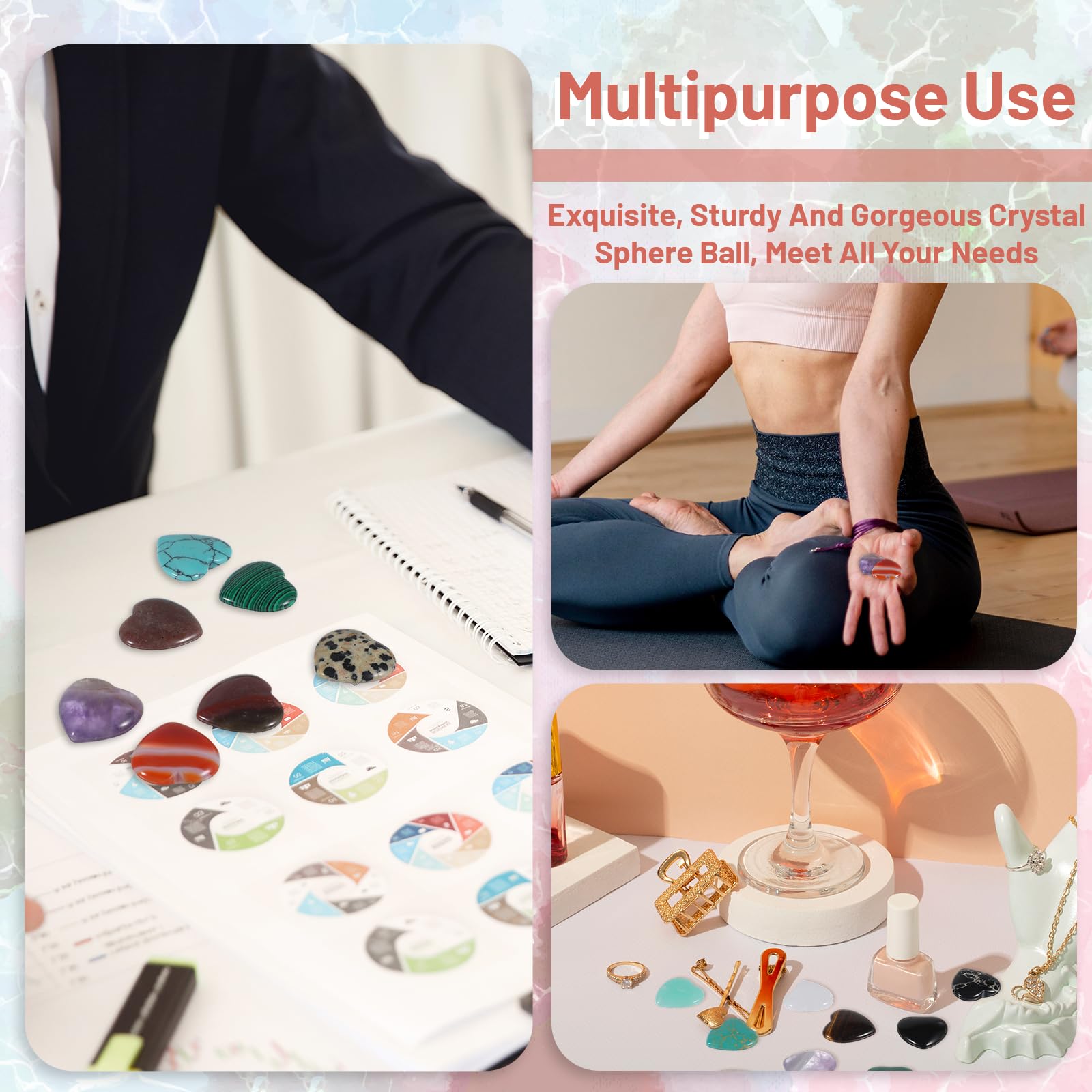 Yuanan bulk worry stones for mindfulness and stress relief